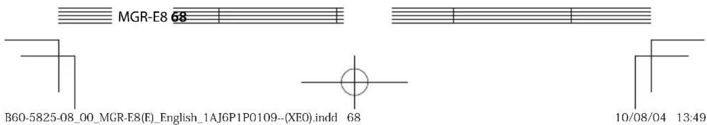 MGR-E8 68 B60-5825-08_00_MGR-E8(E)_English_1AJ6P1P0109-(XE0).indd 68 10/08/04 13:49