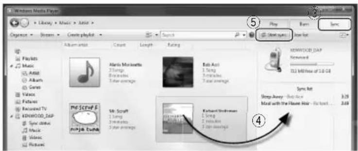 Windows Media Player Library Music Artist Organize Stream Create playlet Search Play Exit Help Play Music Playlists Music Audio Album Gross Video Pictures Returned TV KENWOOD_SAP Spec info Music Video Pictures Album artist Count Length Rating Alexis Markets 3 Song 8 Ratings 3 Star average Bob Acci 3 Song 3 Ratings 3 Star average KENWOOD_SAP Screened 101 MHz of 10.68 Synchet Sleep Away - Beat live 3.29 Mood with the Flare Hair - Packard... 3.29 MISCRETE Mik Scott 3 Song 8 Ratings 3 Star average Exchange Sounders 1 Song 2 Ratings 3 Star average 4