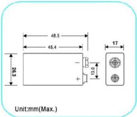 HQ Lithium 9V - Characteristics: - 1