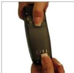 Code Corporation CR3500 - Attaching and Detaching the Lithium Ion Battery - 3