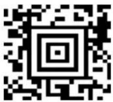 QR code image with a central square pattern, likely for digital scanning and linking to online content.