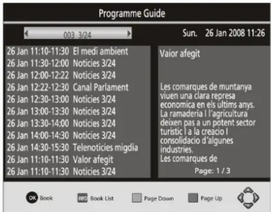 Sunstech DTBP500HD - EPG (guía de programas electrónica) - 1