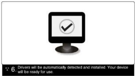 6. Drivers will be automatically detected and installed. Your device will be ready for use.