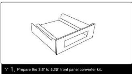 Vantec UGT-CR935 - Converting Your 3.5" Front Panel Device to 5.25" Form Factor - 1