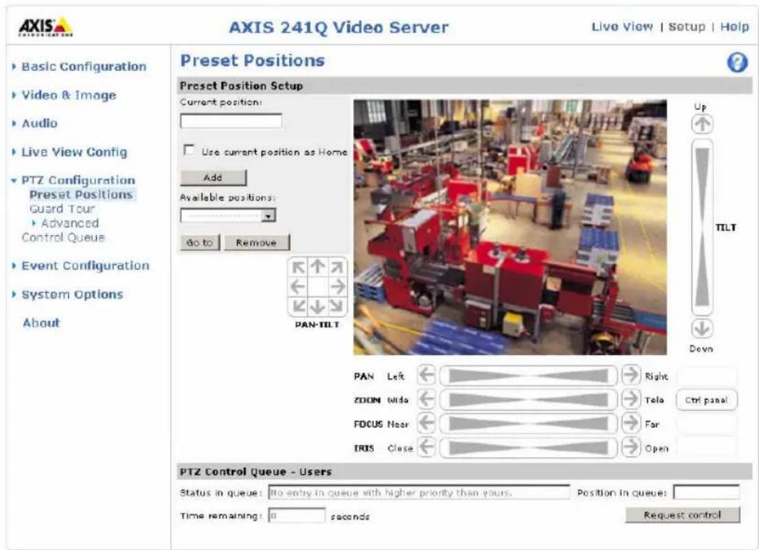 AXIS 241S - PTZ-Konfiguration - 1