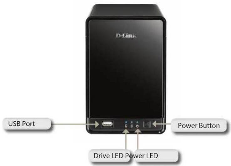 D-Link USB Port Power Button Drive LED Power LED