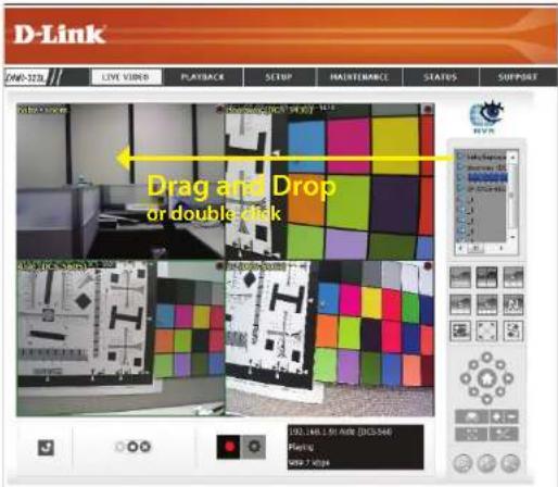 D-Link GND-STEEL LIVE VIDEO PLAYBACK SETUP MAINTENANCE SEATS SUPPORT Drag and Drop or double-click 100.146.501 ADR (DOS-S44) Playing Side 7 style