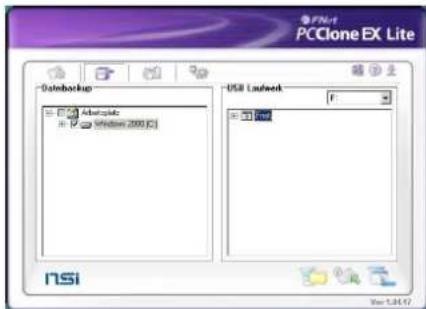 PCClone EX Lite Database Add vertically Send 2000 GB USB Lockup F Send nsi Send LSC47