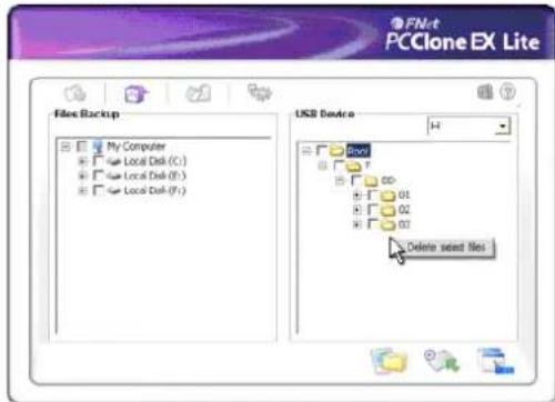 Fantec MR-CopyDU3e - Löschen des Dateibackup - 1