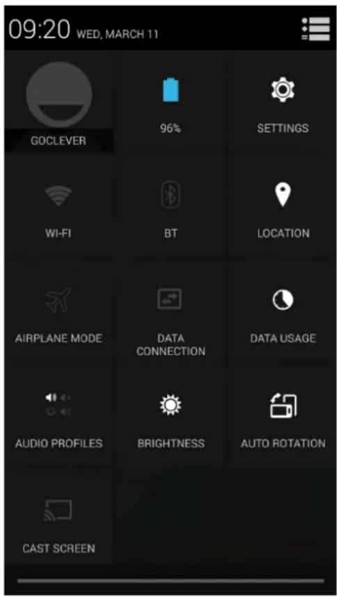 GOCLEVER Quantum 500 Lite - The notification menu - 4