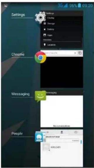 GOCLEVER Quantum 500 Lite - Recently used apps - 1
