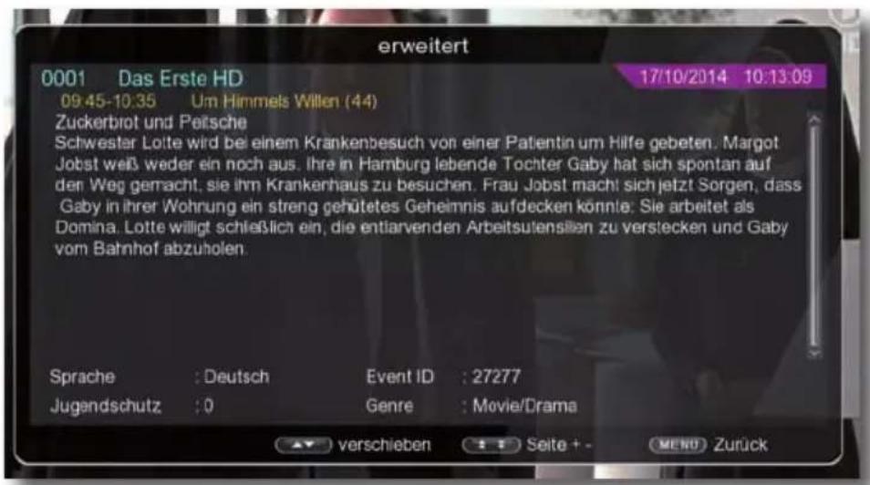 Telestar TD 2530 HD - Elektronische Programminfo EPI - 2