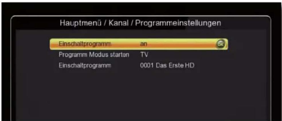 Telestar TD 2530 HD - Programmeinstellungen - 1