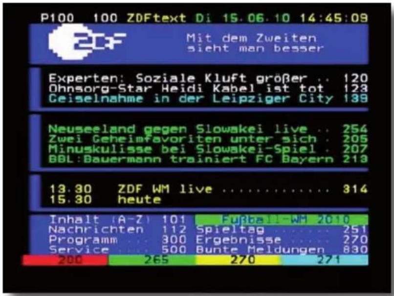 Telestar TD 2530 HD - Videotext - 1
