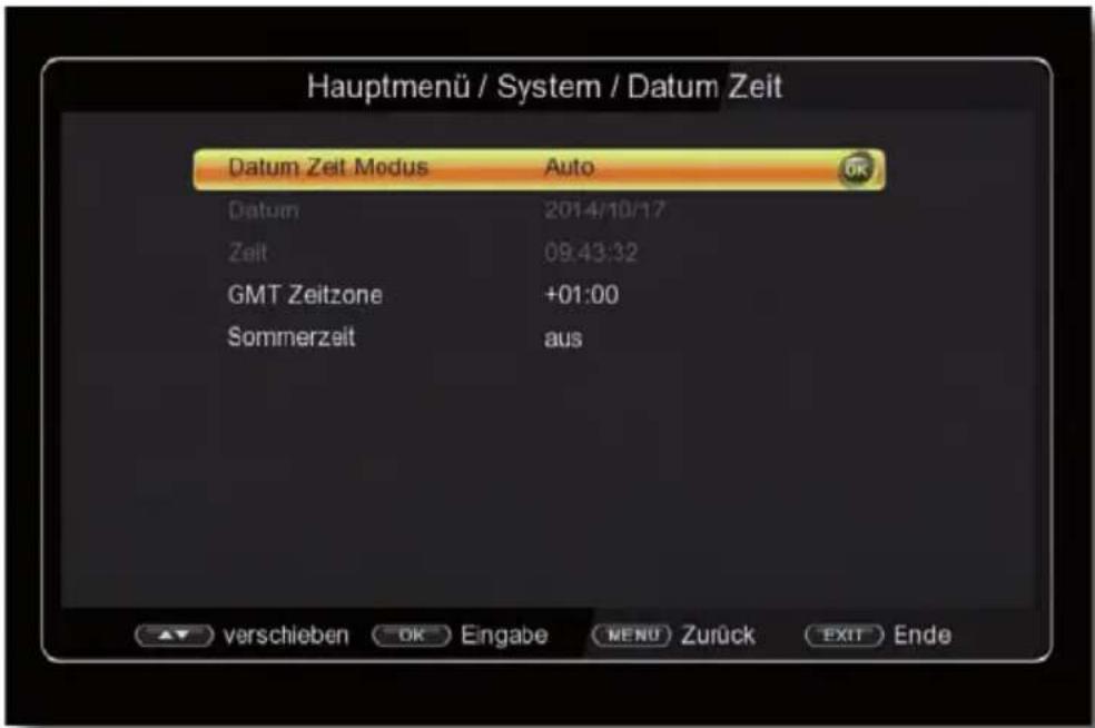 Telestar TD 2530 HD - Datum Zeit - 1