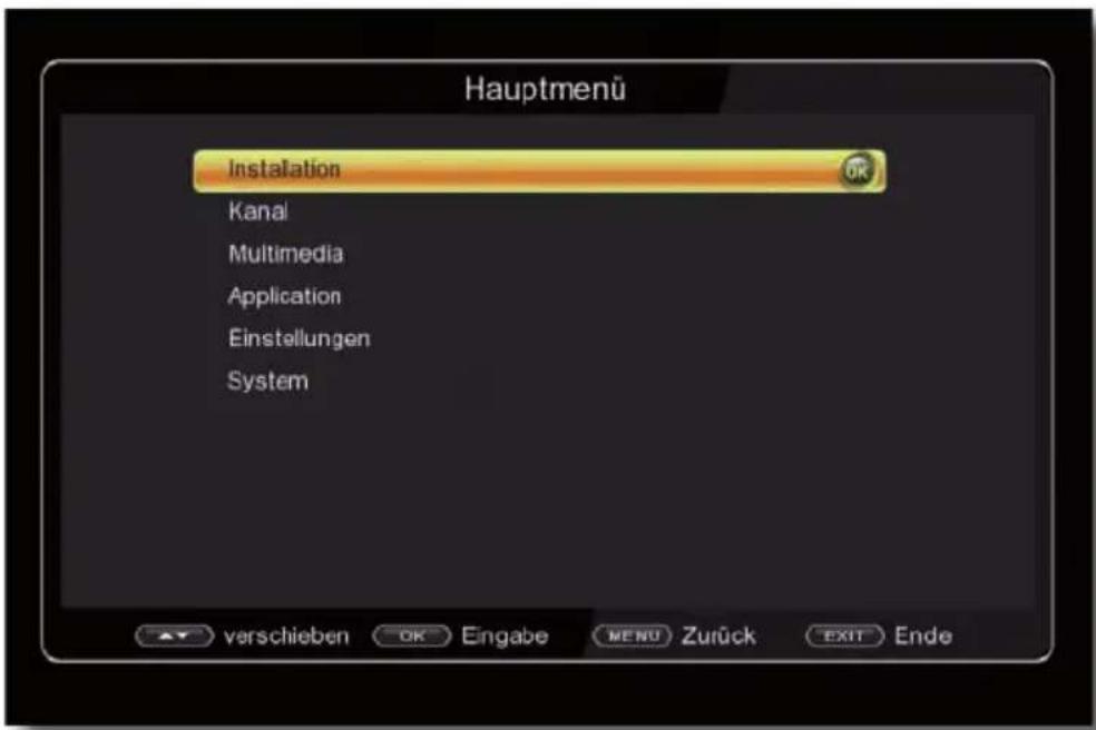 Telestar TD 2530 HD - Menüstruktur und Bedienung - 1