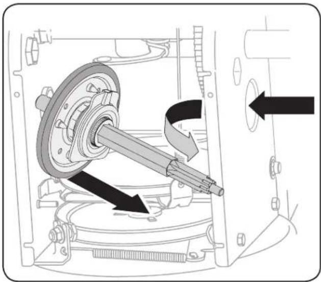 TROY-BILT Storm 2840 - Friction Wheel Removal (Models 2410, 2620 & 2840) - 3