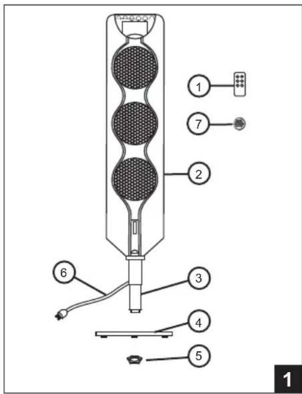 Technical diagram of a device with numbered components and labeled parts, likely for assembly or manufacturing instructions.