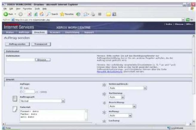 XEROX WORKCENTRE - Druckes - Microsoft Internet Explorer File Edit View Favorites Tools Help Search Favorites http://12.20.173.2006kndn-49 Internet Services XEROX WORKCENTRE Numbers Auftrags Druckes Numbers Network Select Auftrag senden Transported Subtotalnet Outrassem: Browse Notes: Dritte hatten Sie auf das Bestätigspfelterer zur Auftragsbestätigung, bisher Sie an anderer Register achreiben, die der Auftrags wird nicht ist sind. Notes: Zur vorliegende bestehende Grundbesondere (i.e., 8, 7, 8) und 7 auf Interne über diese Seite an das Best gesamt erwerb. Softwareverkaufsprange und händlichkeiten können über die Seite Rückte Aktualitätsung bestätigt werden. Druckt Auftrags: Auto C1-19993 Auftragsart: Normal Material: Forward Auto Fachet Auto Acti Auto Setentaufdruck: Auto Sortierung: Auto Resinierung: Auto Reitung: Auto Lockungs: Date Localtions