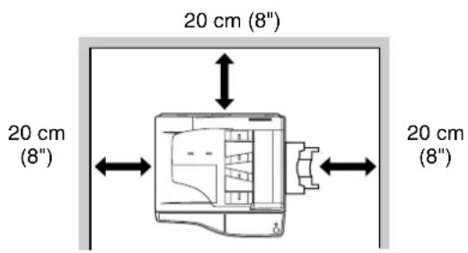 20 cm (8") 20 cm (8") 20 cm (8")