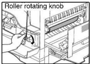 Roller rotating knob