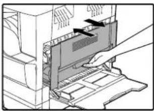 OLIVETTI d-COPIA 2001 - Open and close the side cover. - 1