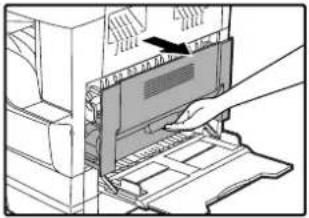 OLIVETTI d-COPIA 2001 - Open the bypass tray and the side cover. - 1