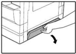 OLIVETTI d-COPIA 2001 - Open the lower side cover. - 1