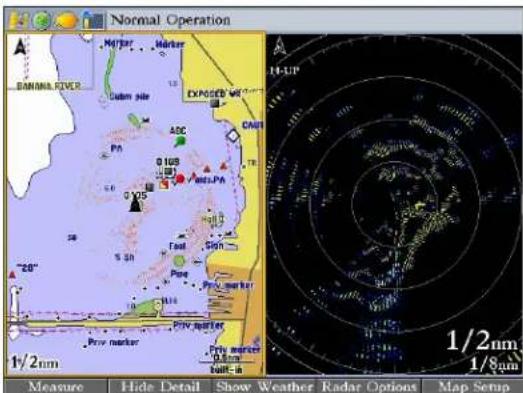 Normal Operation BANANA RIVER Marjor Marker Cubm side 1.0 EXPOSED W/ DUST PA ADC P 0 105 Ants-Pa 0 105 28 5 Sh Taul Gin Poe Pw marker 20 Pw marker Pw marker 0 105 built-in 1/2nm 1/2nm 1/8mm Measure Hide Detail Show Weather Radar Options Map Setup