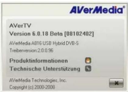 AVERMEDIA AVerTV Galaxy - Kapitel 12 Kundendienst - 2