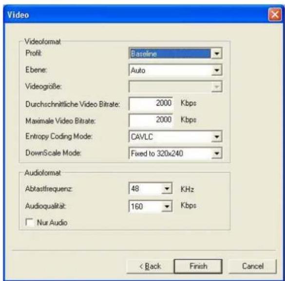 AVERMEDIA AVerTV Galaxy - Individuelle Einstellungen für Videoaufnahme - 3