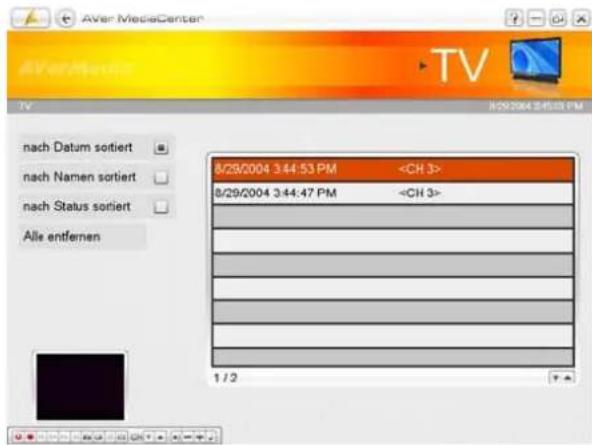 AVERMEDIA AVerTV TwinStar PCI-E - Abspielen einer aufgenommenen Fernsehsendung - 1