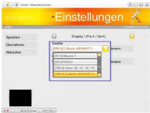 AVERMEDIA AVerTV TwinStar PCI-E - Digitale TV Einstellungen → TV Signaleinstellungen (Nur für DVB-S Nutzer) - 2