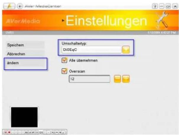 AVERMEDIA AVerTV TwinStar PCI-E - Digitale TV Einstellungen → TV Signaleinstellungen (Nur für DVB-S Nutzer) - 1