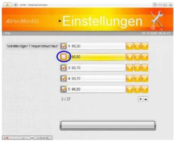 AVERMEDIA AVerTV TwinStar PCI-E - Einen Kanal löschen - 2