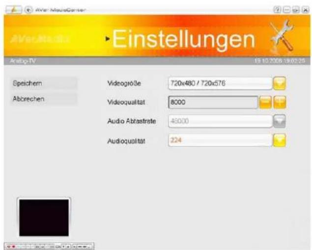 AVERMEDIA AVerTV TwinStar PCI-E - Analoge TV Einstellungen / Digitale TV Einstellungen → Aufnahmeeinstellungen - 2