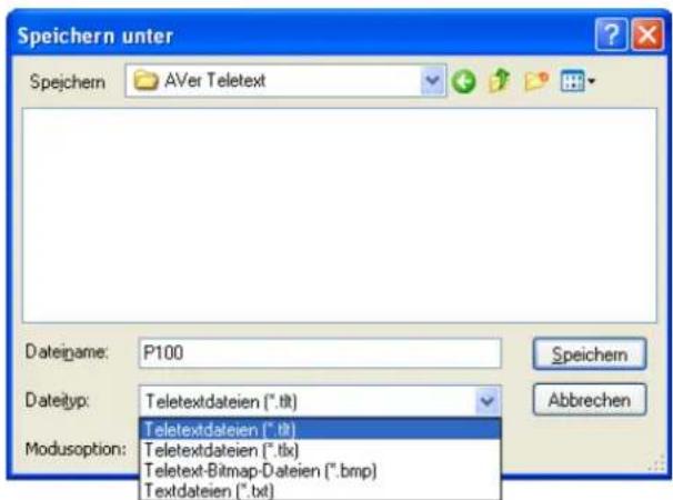 AVERMEDIA H830D - Speichern einer Teletext-Seite - 1