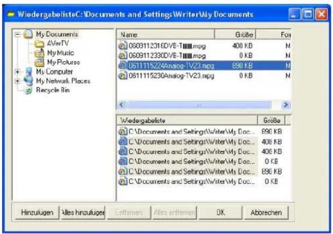AVERMEDIA H830D - Abspielen aufgenommener Sendungen - 1