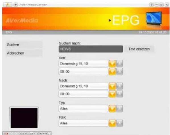 AVERMEDIA AVerTV Satellite Trinity - Anzeige von EPG-Informationen (nur für Digitalfernsehen) - 3