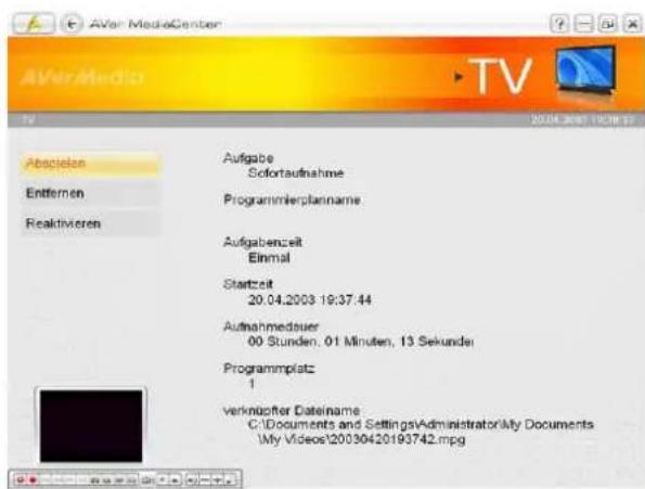 AVERMEDIA A825 TwinStar - Abspielen einer aufgenommenen Fernsehsendung - 2