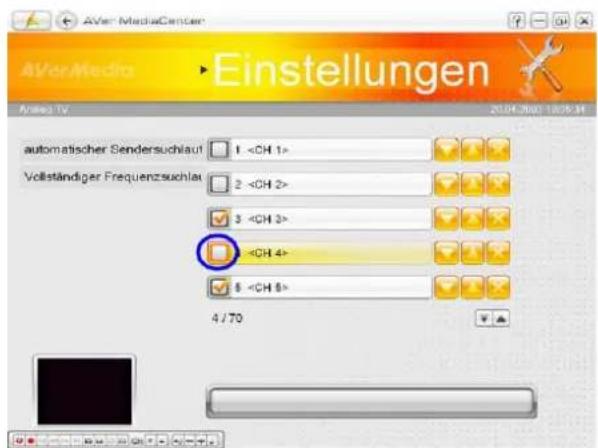 AVERMEDIA A825 TwinStar - Einen Kanal löschen - 2