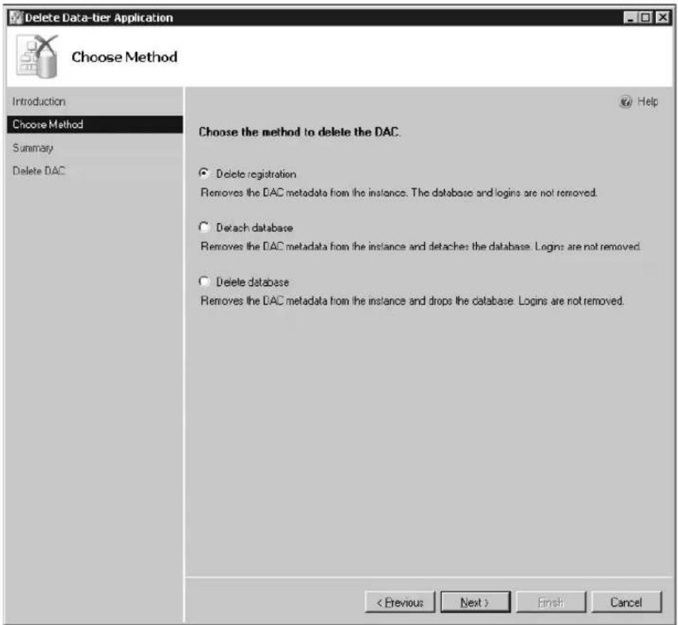 MICROSOFT SQL Server 2008 R2 - Deleting a Data-Tier Application - 1