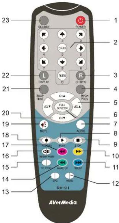 AVERMEDIA A577 - Fernbedienung (Modell 2) - 1