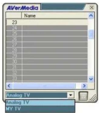 AVERMEDIA A577 - Auswählen eines Fernsehkanals/digitalen Radiokanals - 2