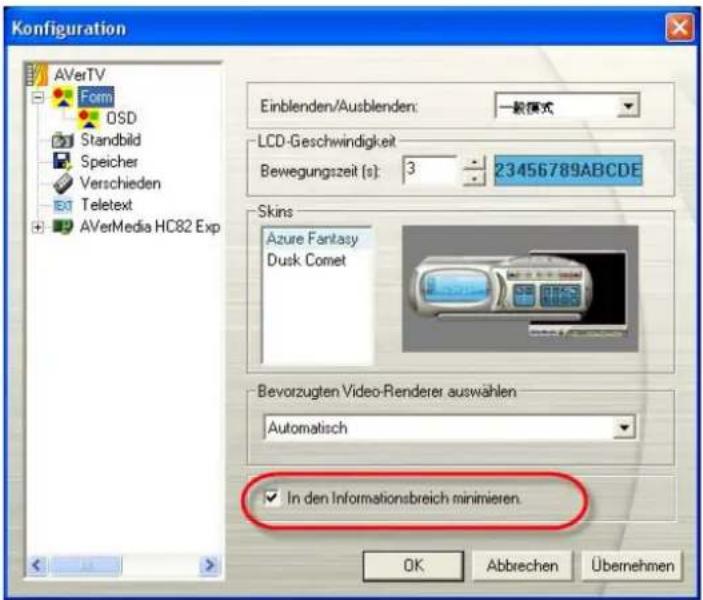 AVERMEDIA A577 - Anwendung minimieren - 1