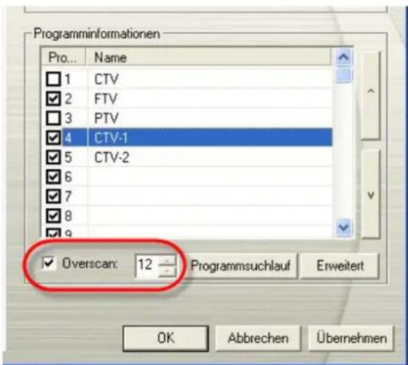 AVERMEDIA A577 - Benutzen der Overscan-Funktion - 2