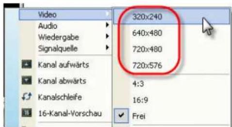 AVERMEDIA A577 - Bildauflösung der Fernsehanzeige ändern - 1