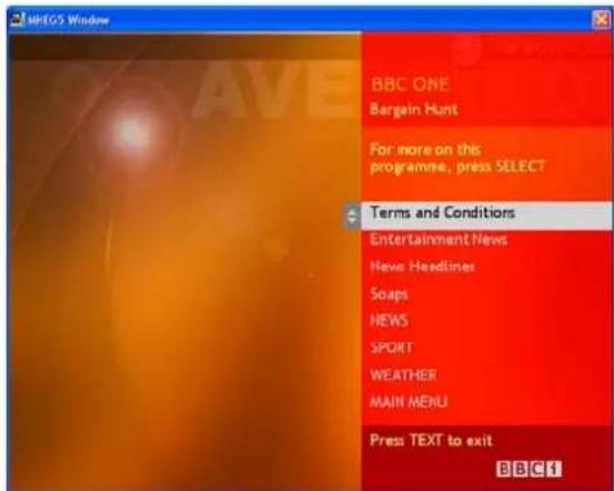 AVERMEDIA A577 - MHEG-5-Unterstützung (Britischer Digitaler Teletext-Service) - 1