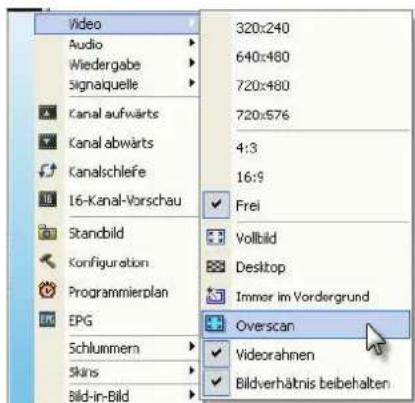AVERMEDIA A577 - Benutzen der Overscan-Funktion - 1