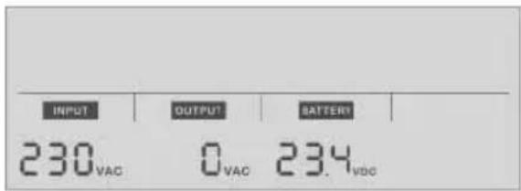 INPUT OUTPUT BATTERY 230 VAC 0 VAC 23.4 VDC